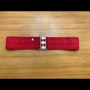 TNA elasticated pink cinch belt.